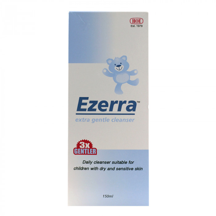 Ezerra Extra Gentle Cleanser 150 ml. อีเซอร์ร่า เอ็กซ์ตร้า เจนเทิ้ล คลีนเซอร์ 150 มล. ผลิตภัณฑ์ ทำความสะอาดผิวหน้าและผิวกายสูตรอ่อนโยน