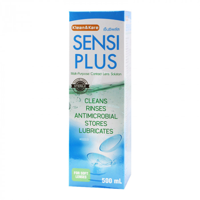 Sensi Plus 500 ml. เซ็นซิพลัส น้ำยาล้างคอนแทคเลนส์ 500 มล.