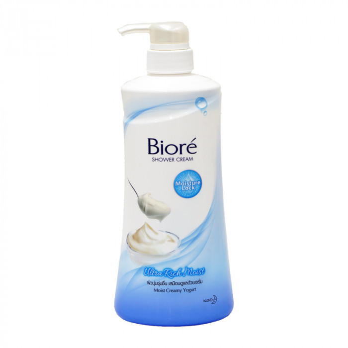 BIORE ครีมอาบน้ำสูตร 550ML. สูตร ULTRA RICH MOIST-ฟ้า