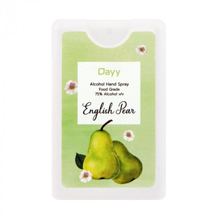 Dayy alcohol spray card 20ml. (English pear) เดย์ แอลกอฮอล์ แฮนด์ สเปรย์ 20 มล.