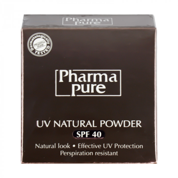Phama pure  uv natural poeder spf40 12g. แป้งฟาร์มาเพียวร์ ยูวี เนอเชอรัล เอสพีเอฟ 40