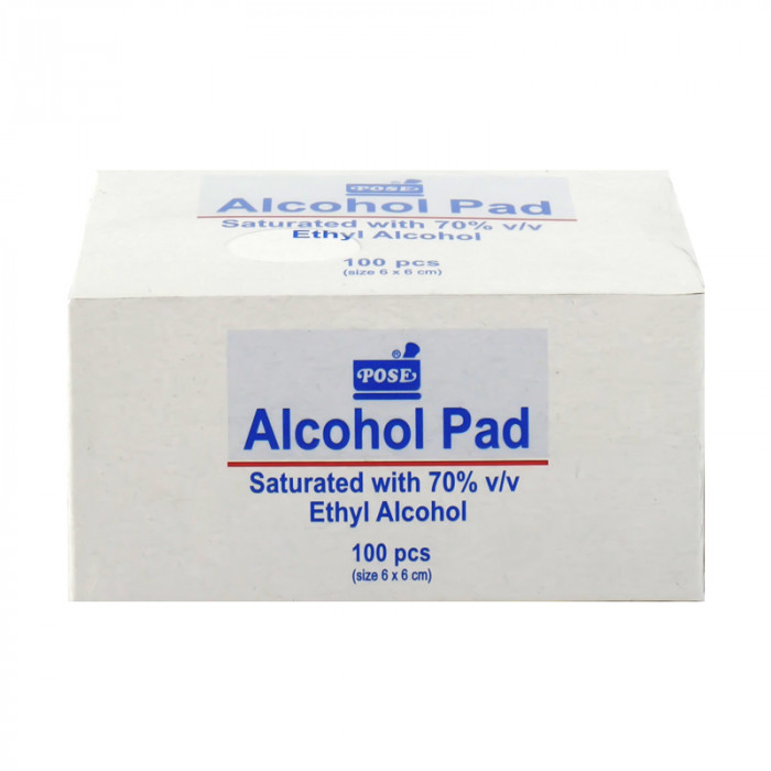 Alcohol pad  (6x6cm.) 100ชิ้น