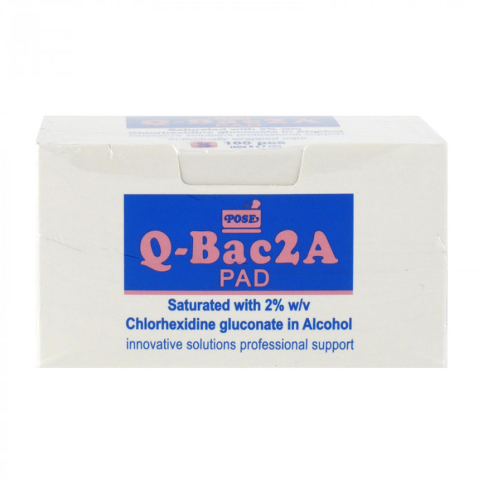 Q-bac2a pad (5x7cm.) 100ชิ้น/กล่อง