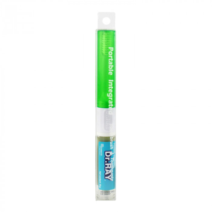 Dr.ray portable integrated ชุดแปรงสีฟันพร้อมยาสีฟัน