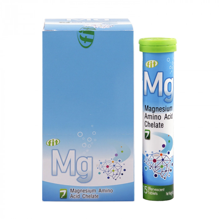 Fit-MG 200 mg. ฟิต เอ็มจี เม็ดฟู่ละลายน้ำกลิ่นแอปเปิ้ลเขียว 15 เม็ด