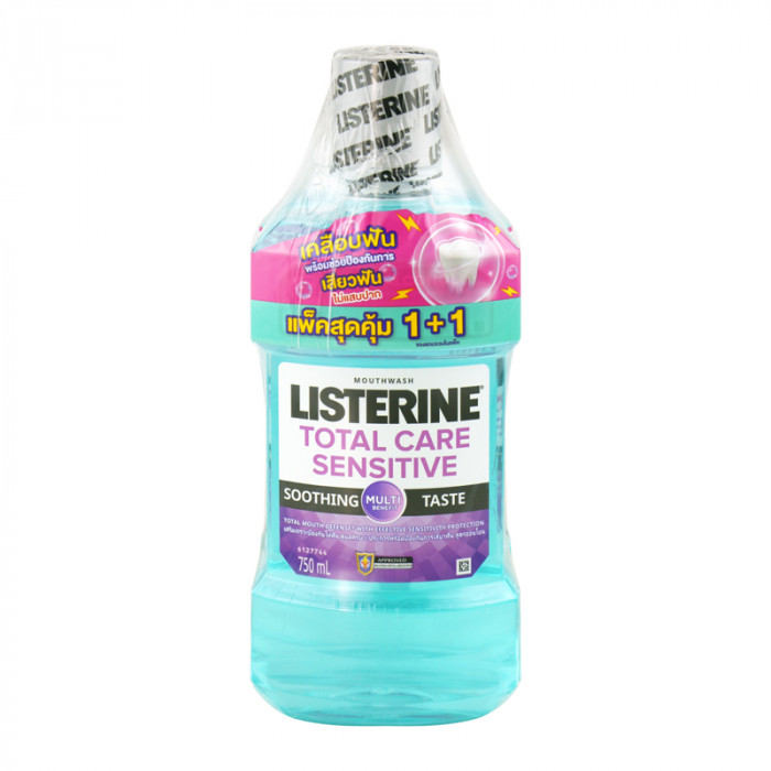 Listerine total care sensitive 2x750ml. (แพ็คสุดคุ้ม1+1)