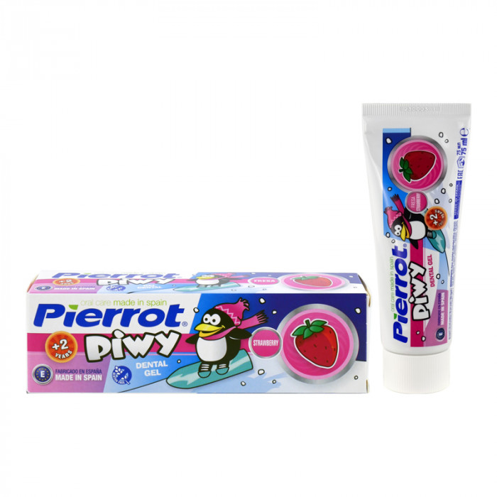 ยาสีฟันเด็ก Pierrot sharky 75 ml. กลิ่น strawberry