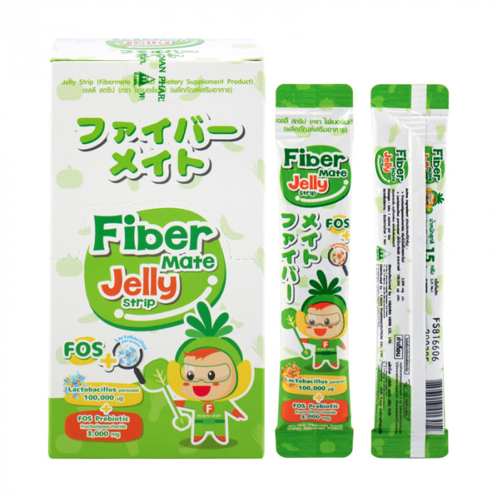 Fiber mate jelly strip 15g. 10ซอง/กล่อง