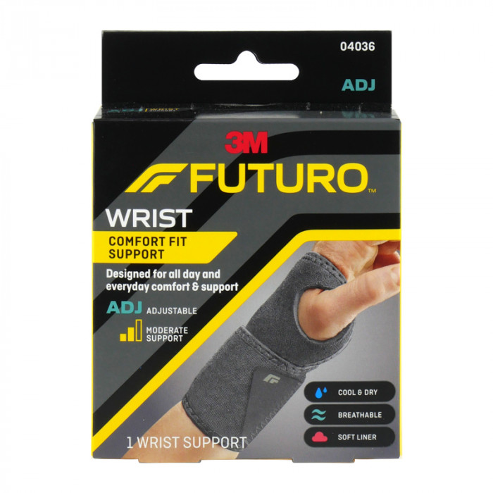 Futuro wrist  พยุงข้อมือรุ่นคอมฟอร์ท-ฟิต ชนิดปรับกระชับได้