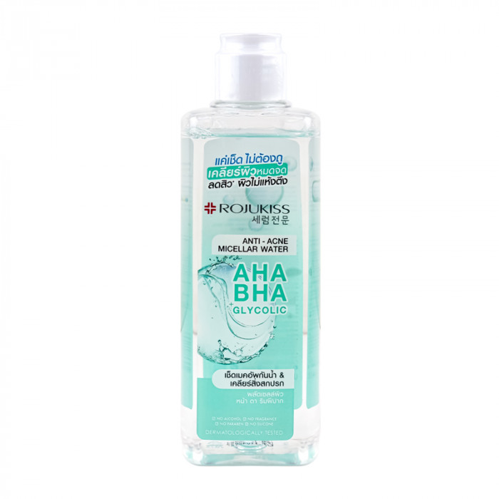 ROJUKISS AHA+BHA GLYCOLIC MICELLAR WATER 200 ML.