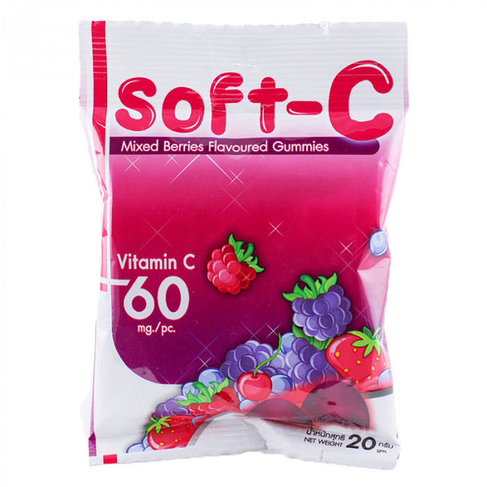 Gummy Soft - C  Vitamin C 20 g. เยลลี่ วิตามินซี เด็ก 20 กรัม