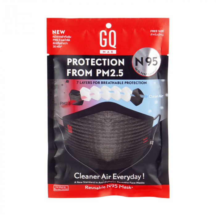  GQ Max Mask หน้ากากผ้า สำหรับผู้ใหญ่ PM2.5