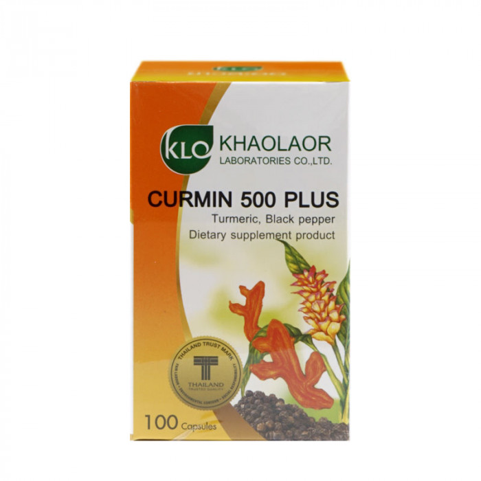 Khaolaor Curmin 500 Plus ขาวละออ เคอร์มิน 500 พลัส 100 แคปซูล