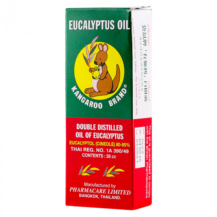 Kangaroo Eucalyptus Oil 28 ml. น้ำมันยูคาลิปตัส ตราจิงโจ้ 28 มล.