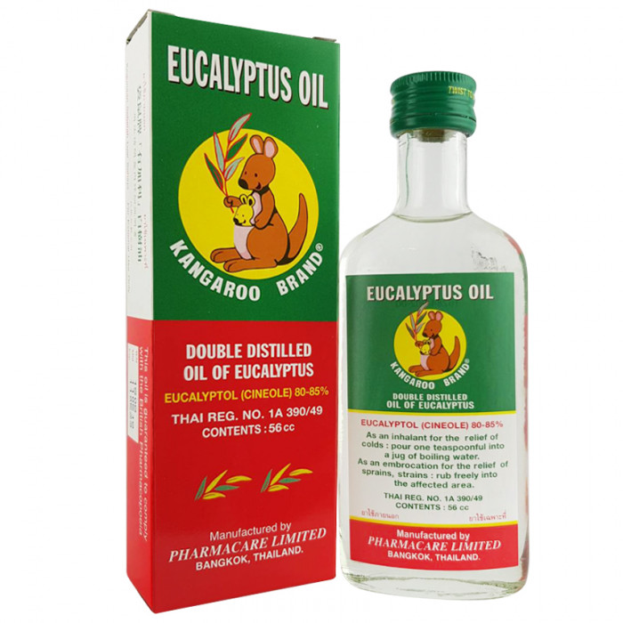 Kangaroo Eucalyptus Oil 56 ml. น้ำมันยูคาลิปตัส ตราจิงโจ้ 56 มล.