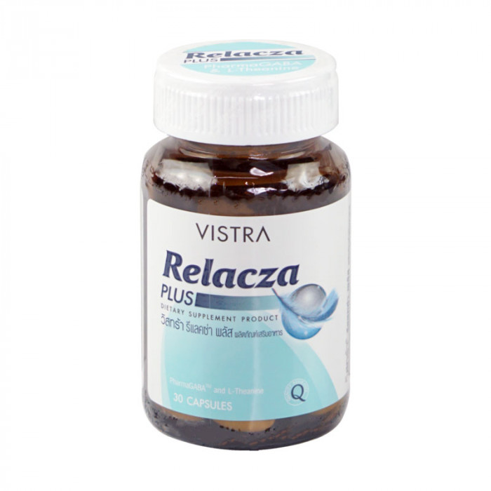 Vistra Relacza Plus วิสทร้า รีแลคซ่า พลัส 30 แคปซูล/ขวด