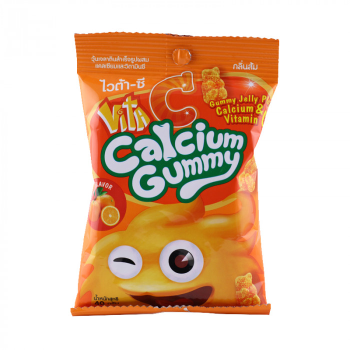 Vita-C Calcium Gummy 40G.(กลิ่นส้ม)