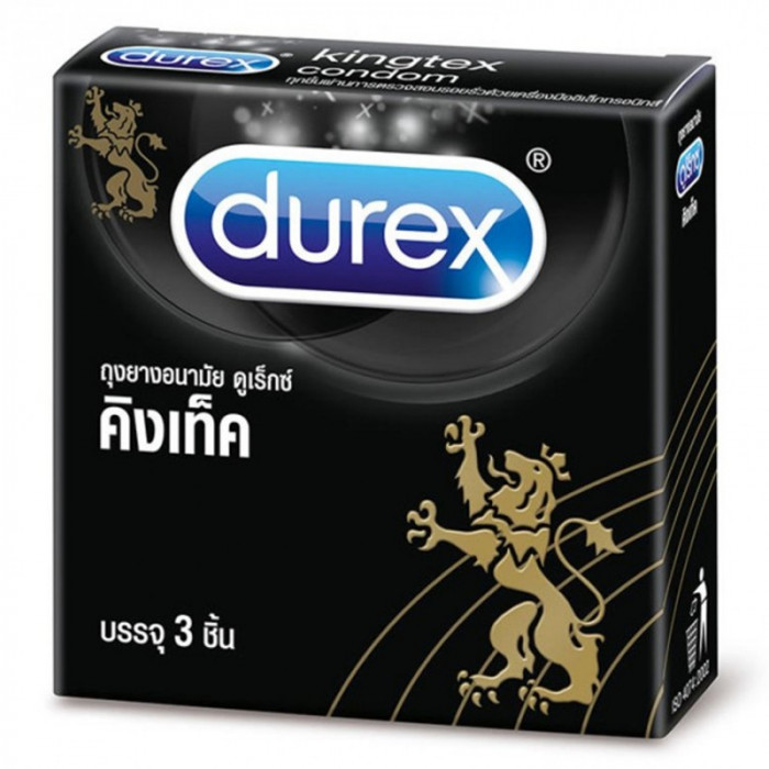 Durex Kingtex 49 mm. 3 Pieces ดูเร็กซ์ คิงเท็ค 49 มม. 3ชิ้น