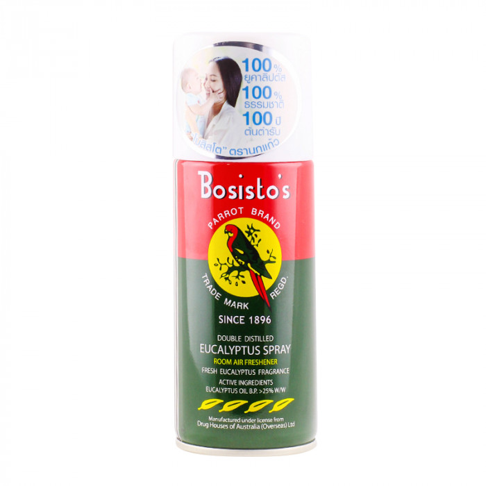 Bosisto's Parrot Eucalyptus Spray 150 ml. น้ำมันยูคาลิปตัส นกแก้ว ชนิดสเปรย์ 150 มล.