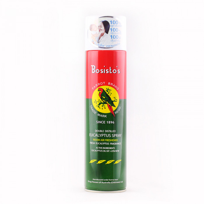 Bosisto's Parrot Eucalyptus Spray 300 ml. น้ำมันยูคาลิปตัส นกแก้ว ชนิดสเปรย์ 300 มล.