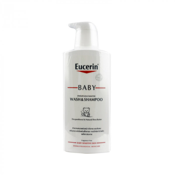 Eucerin Baby Wash & Shampoo 400 ml. ยูเซอรินเบบี้ วอชแอนด์แชมพู 400 มล.