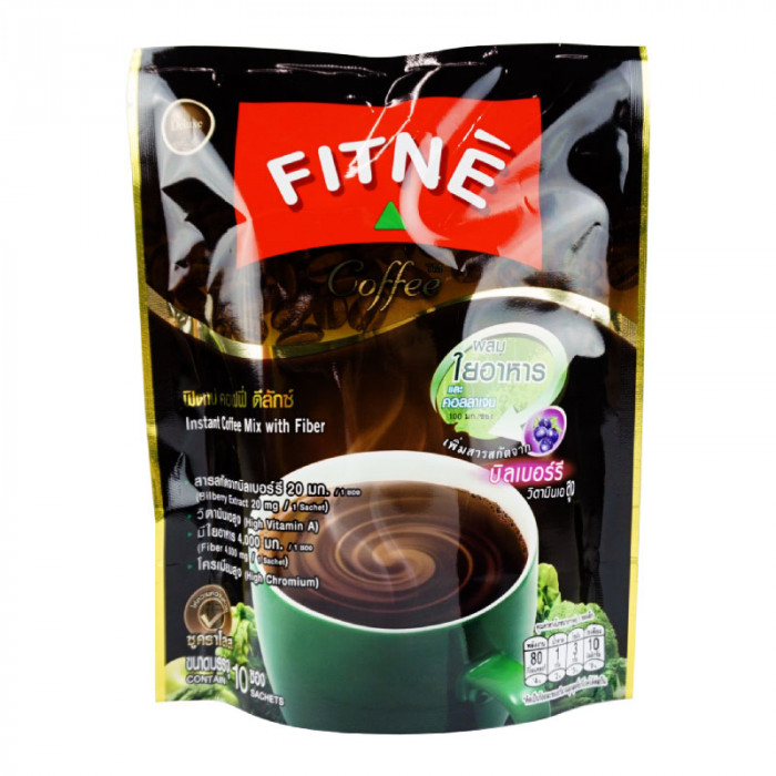 Fitne Coffee + Fiber ฟิตเน่ กาแฟผสมสารสกัดไฟเบอร์ 10 ซอง