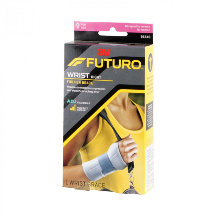 Futuro Slim Silhouette Wrist Support For Her (Right Hand) อุปกรณ์พยุงข้อมือสำหรับผู้หญิง