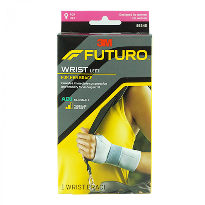 Futuro Slim Silhouette Wrist Support For Her (Left Hand) อุปกรณ์พยุงข้อมือสำหรับผู้หญิง