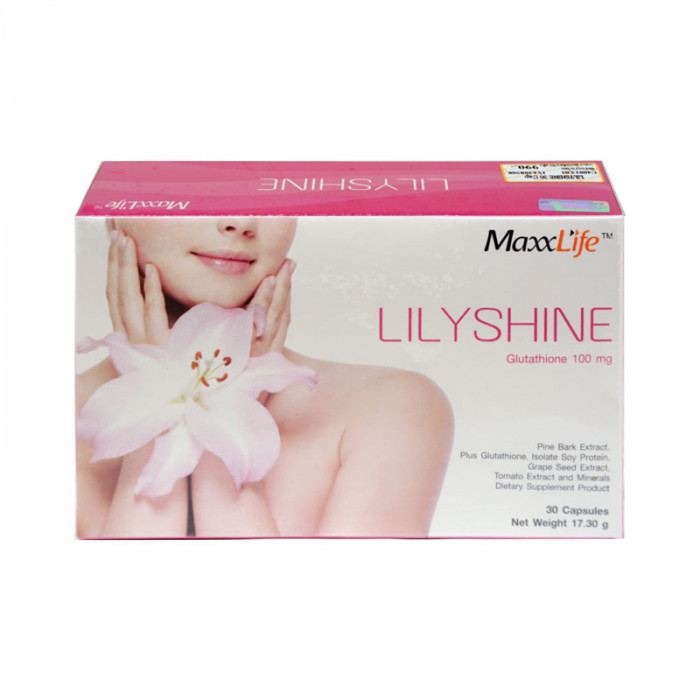 MaxxLife Lilyshine นวัตกรรมเพื่อผิวขาวอย่างเป็นธรรมชาติ 30 เเคปซูล
