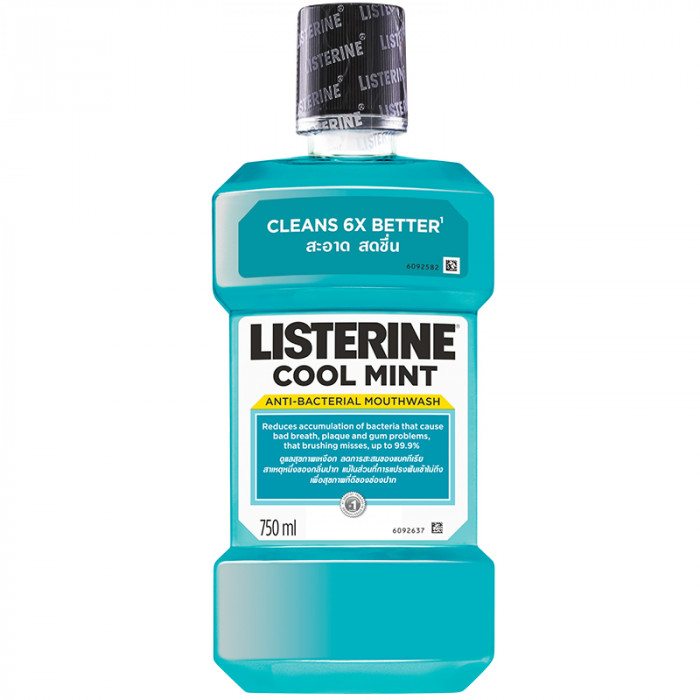 Listerine Cool Mint 750Ml.+แถมฟรี 250Ml.