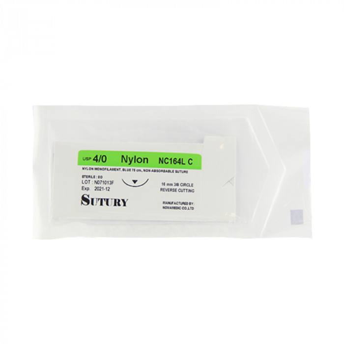 Nylon Nc164L C3/8 16Mm.4/0 75Cm.Sutury