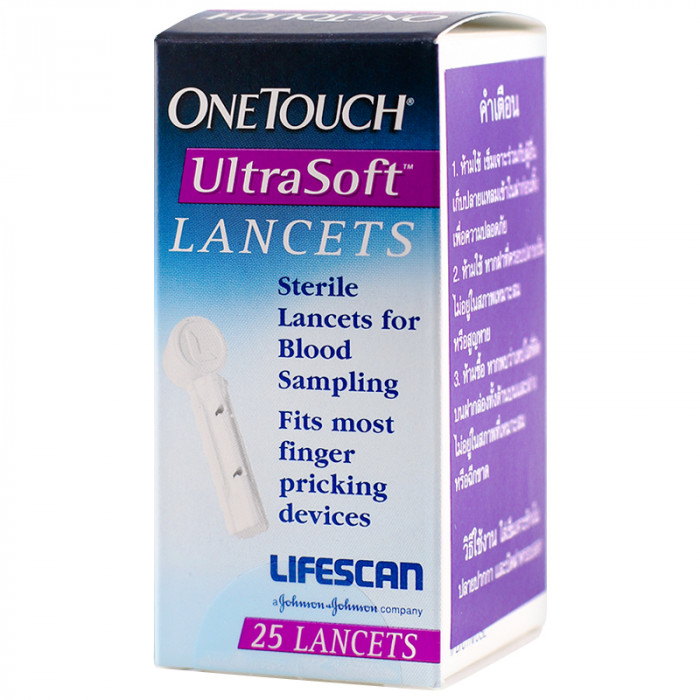Onetouch Ultrasoft Lancet 25เม็ด