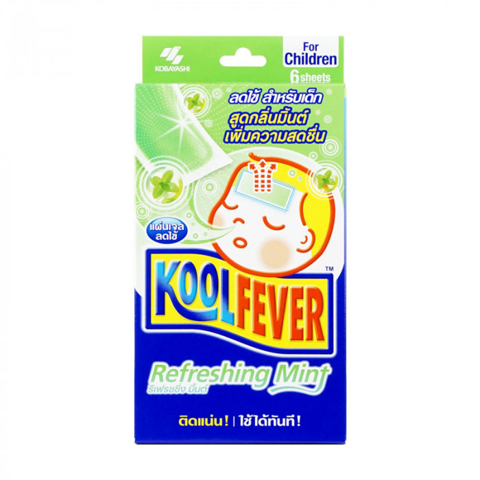 Koolfever For Children 6ชิ้น (สำหรับเด็กโต)(กลิ่นมิ้นต์)