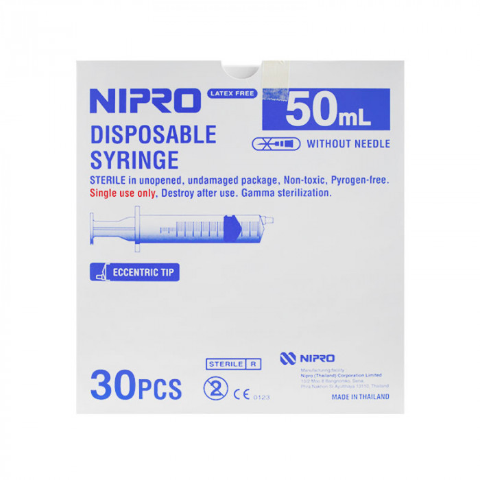 Syringe Nipro 50Ml.(หัวข้าง)