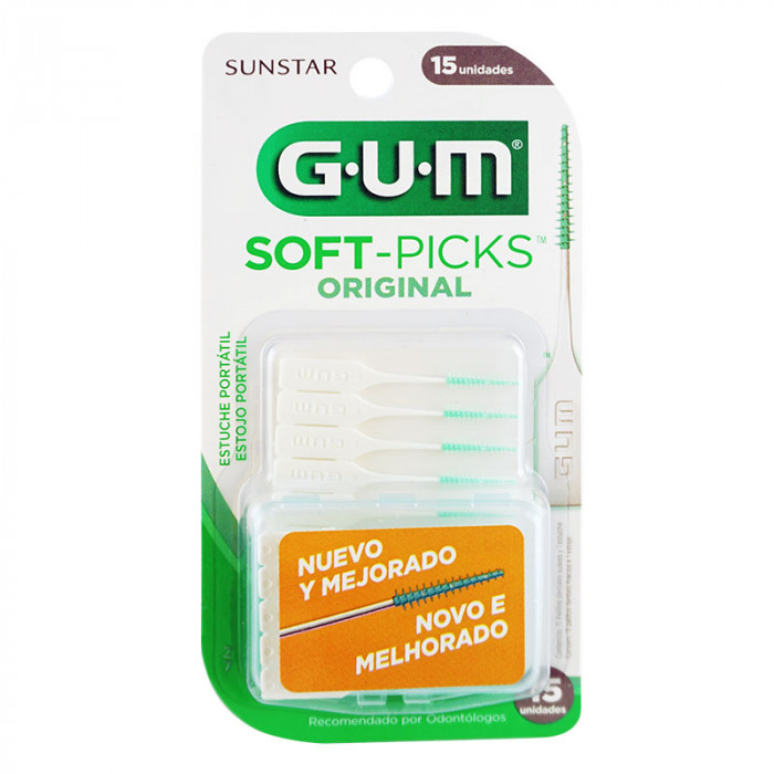 GUM Soft - Picks (632) กัม ซอฟท์ พิคส์ 15 ชิ้น