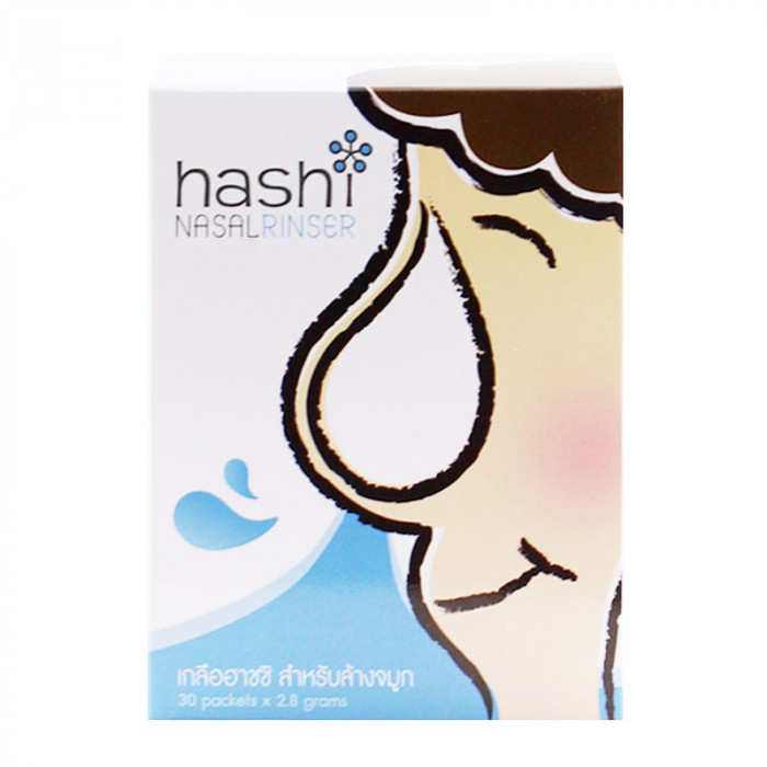 Hashi Salt Nasal Rinser Moist 30 packs/box ฮาชชิ เกลือสำหรับล้างจมูก 