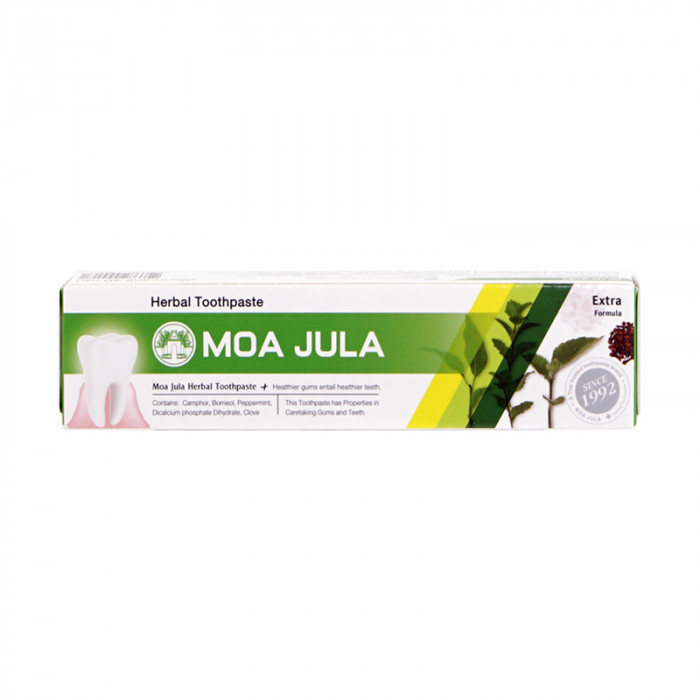 Moa Jula Herbal Toothpaste Extra Formular 40 g. ยาสีฟันผสมสมุนไพร ตราหมอจุฬา สูตรเอ็กซ์ตร้า 40 กรัม