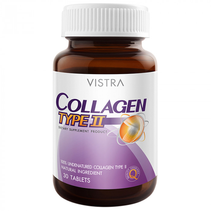 Vistra Collagen Type II 30 Tablets วิสทร้า คอลลาเจน ไทพ์ทู 30 เม็ด