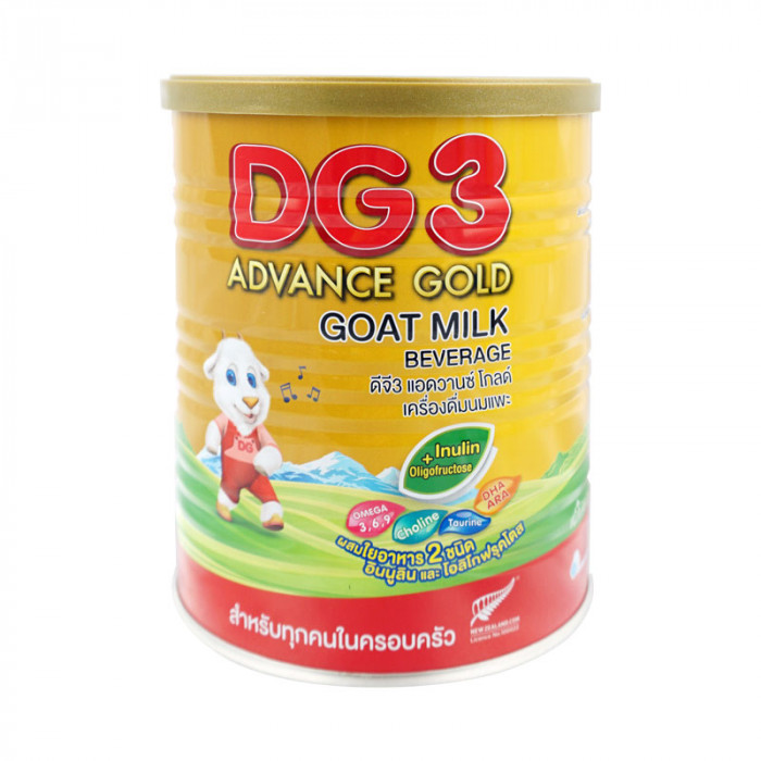 DG-3 Advance Gold Goat Milk Bverage ดีจี 3 แอดวานซ์ โกลด์ สำหรับทุกคนในครอบครัว 400 กรัม