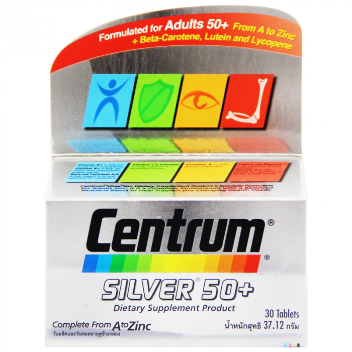 Centrum Silver 50 Plus 30 tablets เซนทรัม ซิลเวอร์ 50 พลัส 30 เม็ด