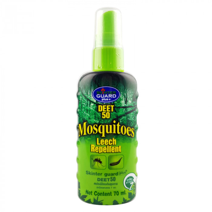 Skinter Guard Plus+ Deet 50 Mosquitoes Repellent 70 ml. สกินเตอร์การ์ด สเปรย์กันยุงเเละทาก ขนาด 70 มล.