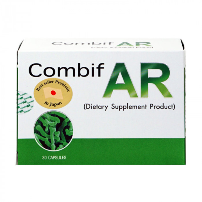 Combif AR Probiotics 30 Capsules คอมบิฟ เออาร์ ผลิตภัณฑ์เสริมอาหาร โปรไบโอติกส์ 30 เเคปซูล