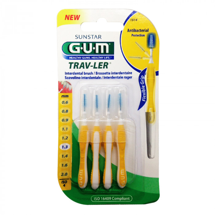 Gum Interdental Brush 1.3 mm.(BUT-1514) แปรงซอกฟัน ทรงกระบอก 1.3 มม.(รุ่น BUT-1514)