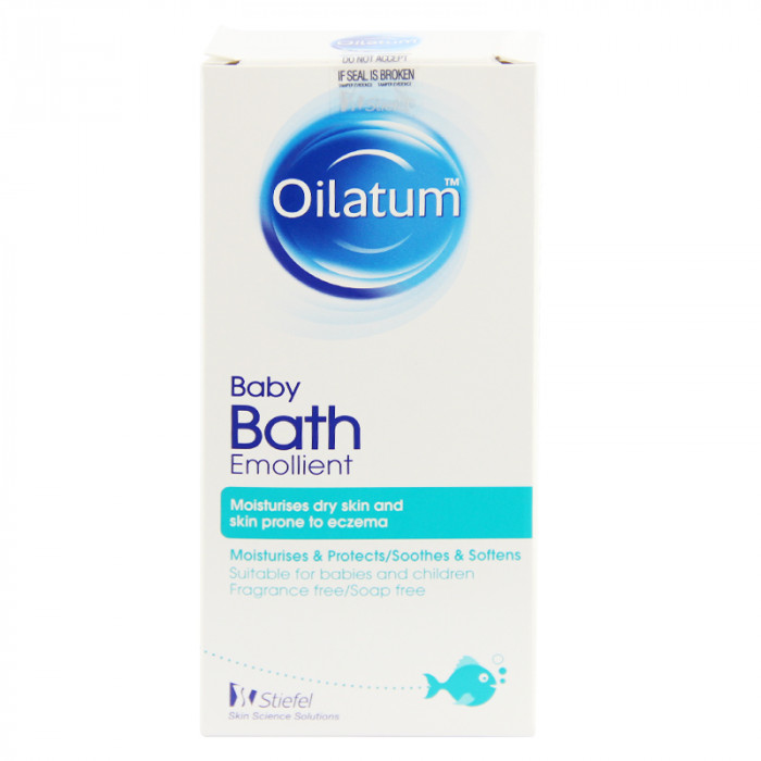 Oilatum Emollient 150 ml. น้ำมันผสมอาบน้ำออยลาตุ้ม สำหรับผิวแห้งมาก ผิวแพ้ง่าย 150 มล.