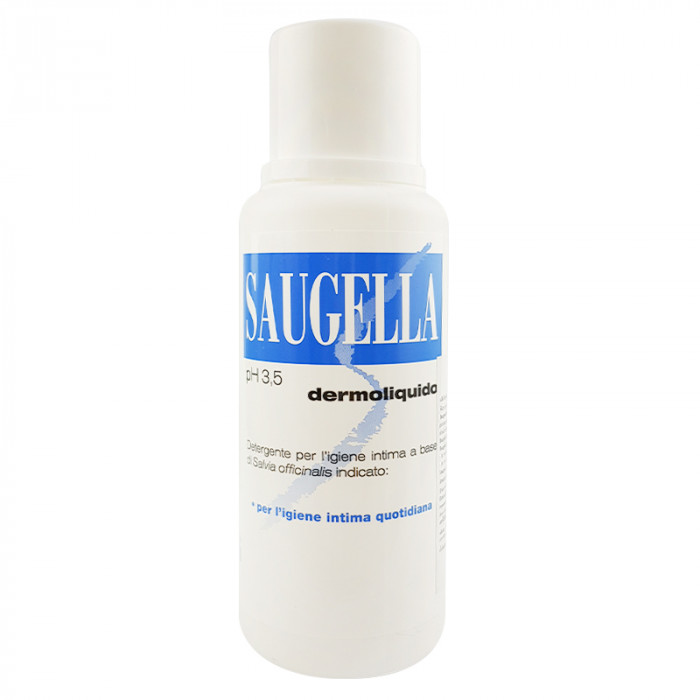 Saugella Dermoliquido pH 3.5 250 ml. ซอลเจลล่า เดอร์โมลิควิด เหมาะสำหรับใช้เป็นประจำทุกวัน 250 มล. (สีฟ้า)