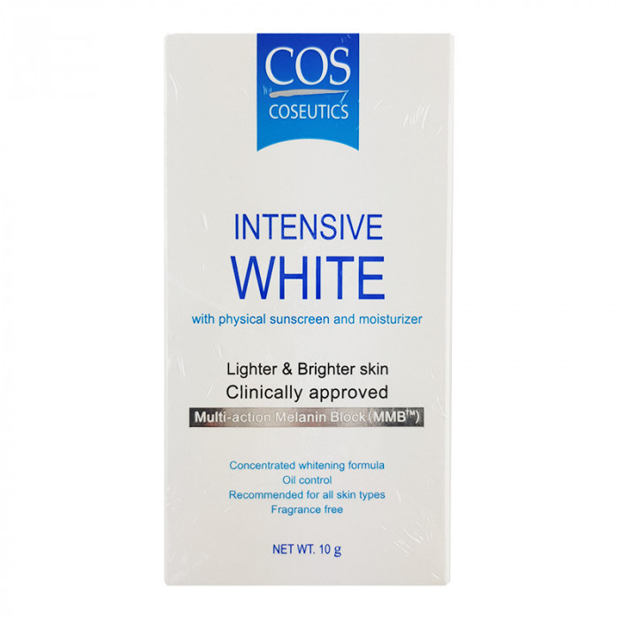 Cos Coseutics Intensive White 10 g. + แถมฟรี ผลิตภัณฑ์ Cos ขนาดทดลอง 3 ซอง (คละสูตร สุ่มโดยร้านค้า)