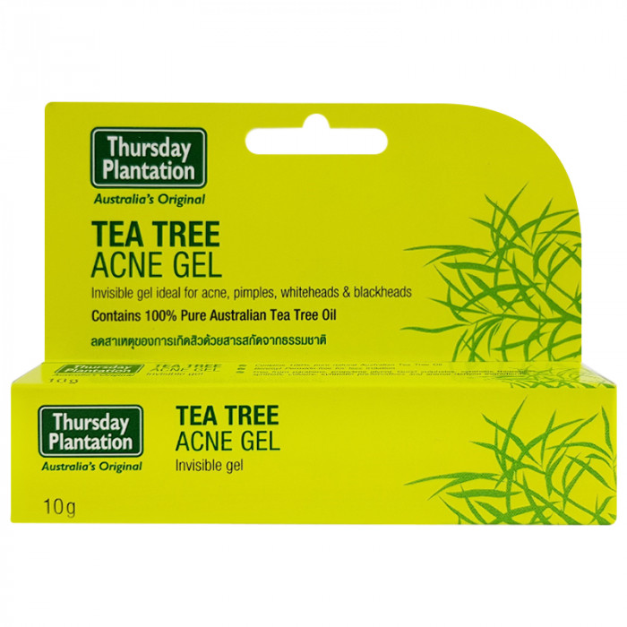Tea Tree Acne Gel 10 g. ที ทรี แอคเน่ เจล เจลแต้มสิว ผลิตจากสารสกัดธรรมชาติ 10 กรัม
