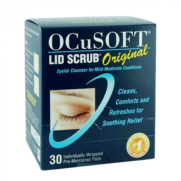 Ocusoft Lid Scrub Pad 30เม็ด