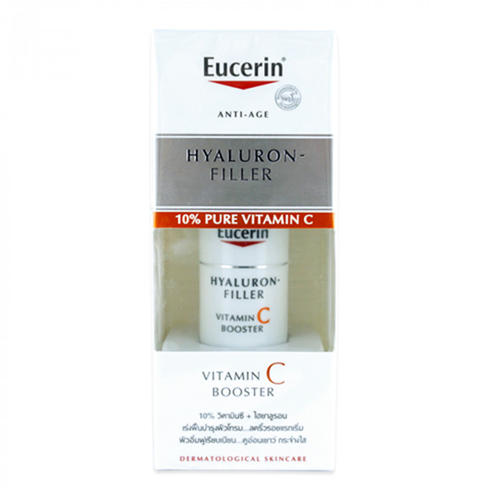 Eucerin Hyaluron-Filler 10% Pure Vitamin C Booster 8ml. ยูเซอรีน ไฮยาลูรอน ฟิลเลอร์ เพียว วิตามินซี บูสเตอร์ 8 มล.