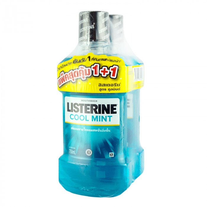 Listerine Cool Mint 750Ml.2ขวด (แพ็คคู่)